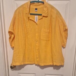 Old Navy Sunlit Yellow Casual Shirt.**